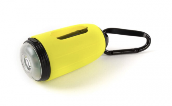 Taschenlampe​ inkl. ​Kotbeutelhalter LED Poop Torch für Hunde grün