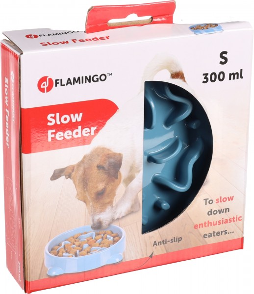 Futternapf Slow Feeder Rund Petrol