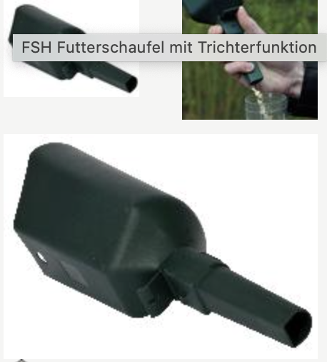 Futterschaufel zum befüllen von Vogelfutterhäusern