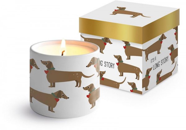 Dackel Long Story Bone Kerze
