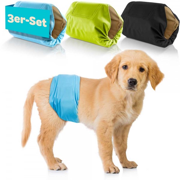 Rüdenwindeln 3er Set schwarz