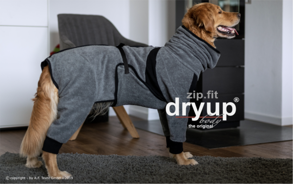Dryup Bademnatel Body Zip grosse Hunde
