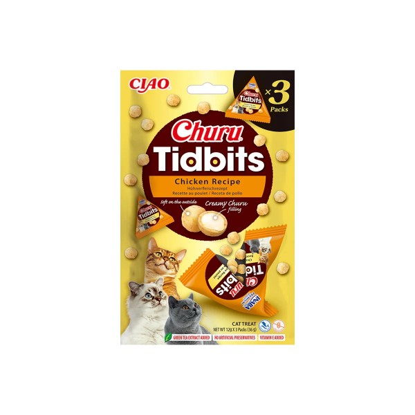 CHURU TIDBITS, Snack für Katzen