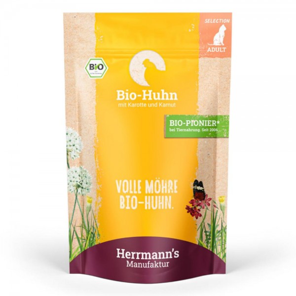 Herrmann's Hund BIO Nassfutter im Beutel 150gr.