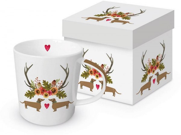 Dackel Tasse Waltraut & Walter