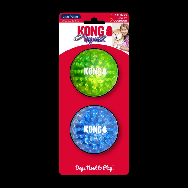 Kong Geodz Squeezz Balle 2 Stk.