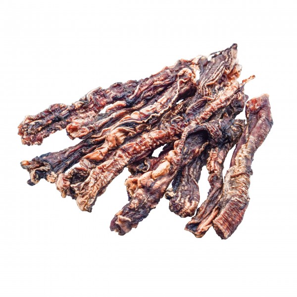 Straussen Schlund Fleischstreifen