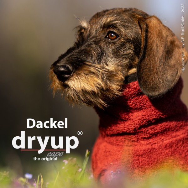 Dryup Cape Bademantel Dackel