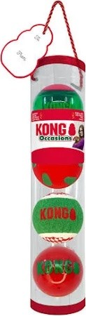 Kong Weihnachts Bälle 4 Stk.