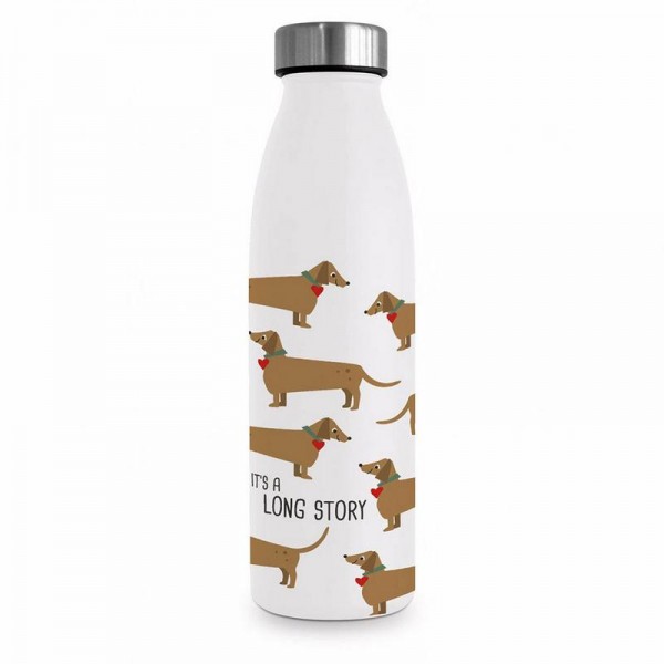 Dackel Long Story Design Flasche