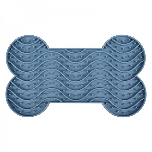 Leckmatte Knochenform mit Saugnäpfen