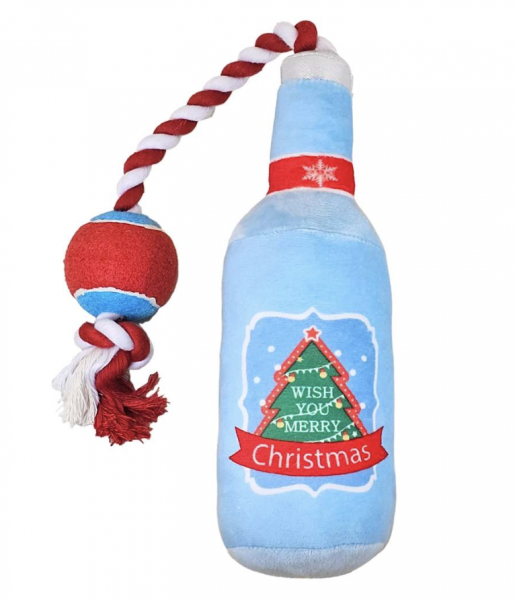 Nobby Xmas Plüsch Flasche mit Seil