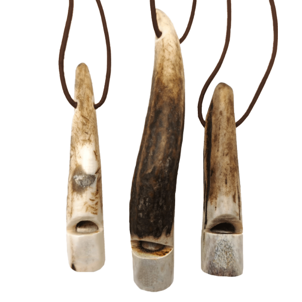 ACME Hirschhorn Einzeltonpfeife mit Pfeifenband