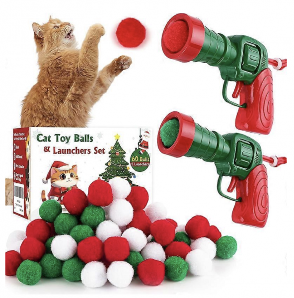 Katzenballpistole Weihnachtsedition