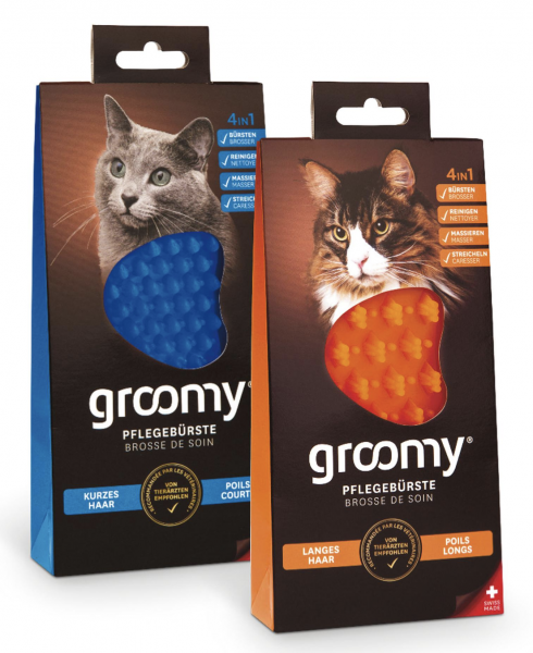 groomy® Wellness-Bürsten für Katzen